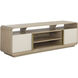 Kayden 72 inch Oyster Shagreen Media Console & Cabinet